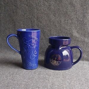 Starbucks Deep Blue Mug Duo